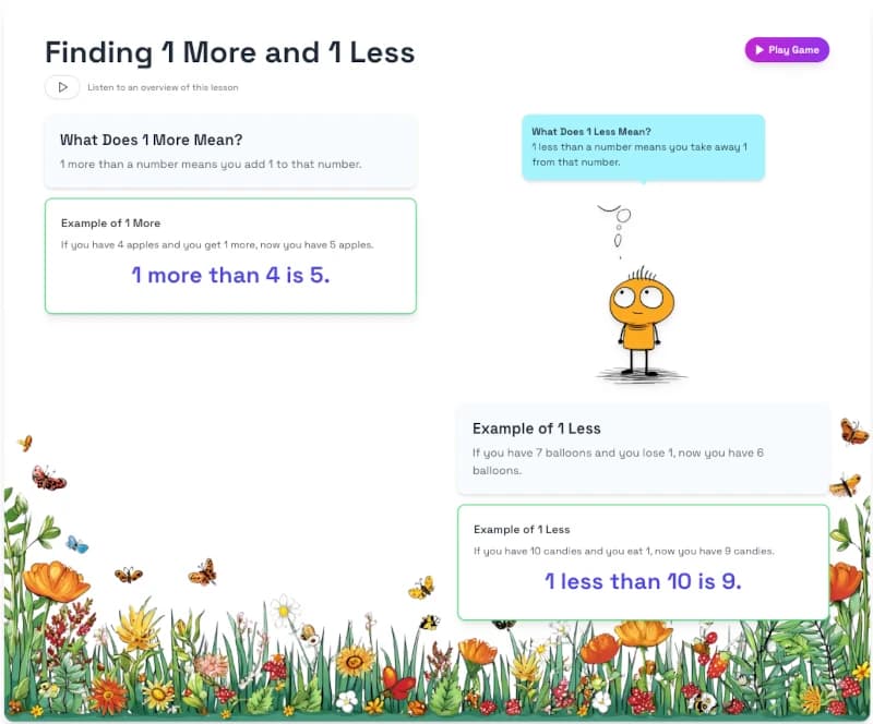 Reminder-style lesson preview