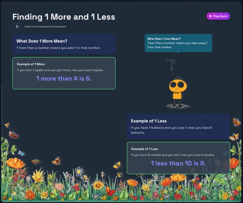 Reminder-style lesson preview